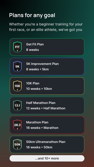 Runna App Store screenshot 3