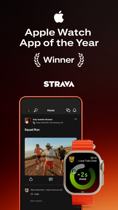 Strava first App Store screenshot