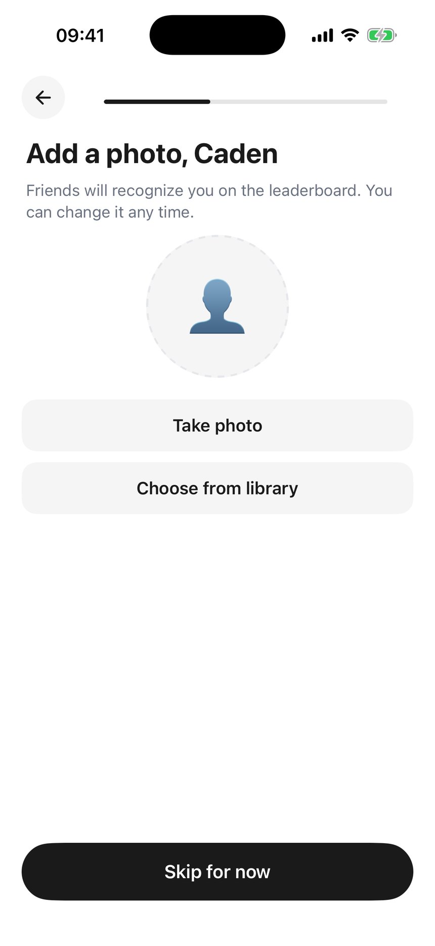 Add a photo, {name}
