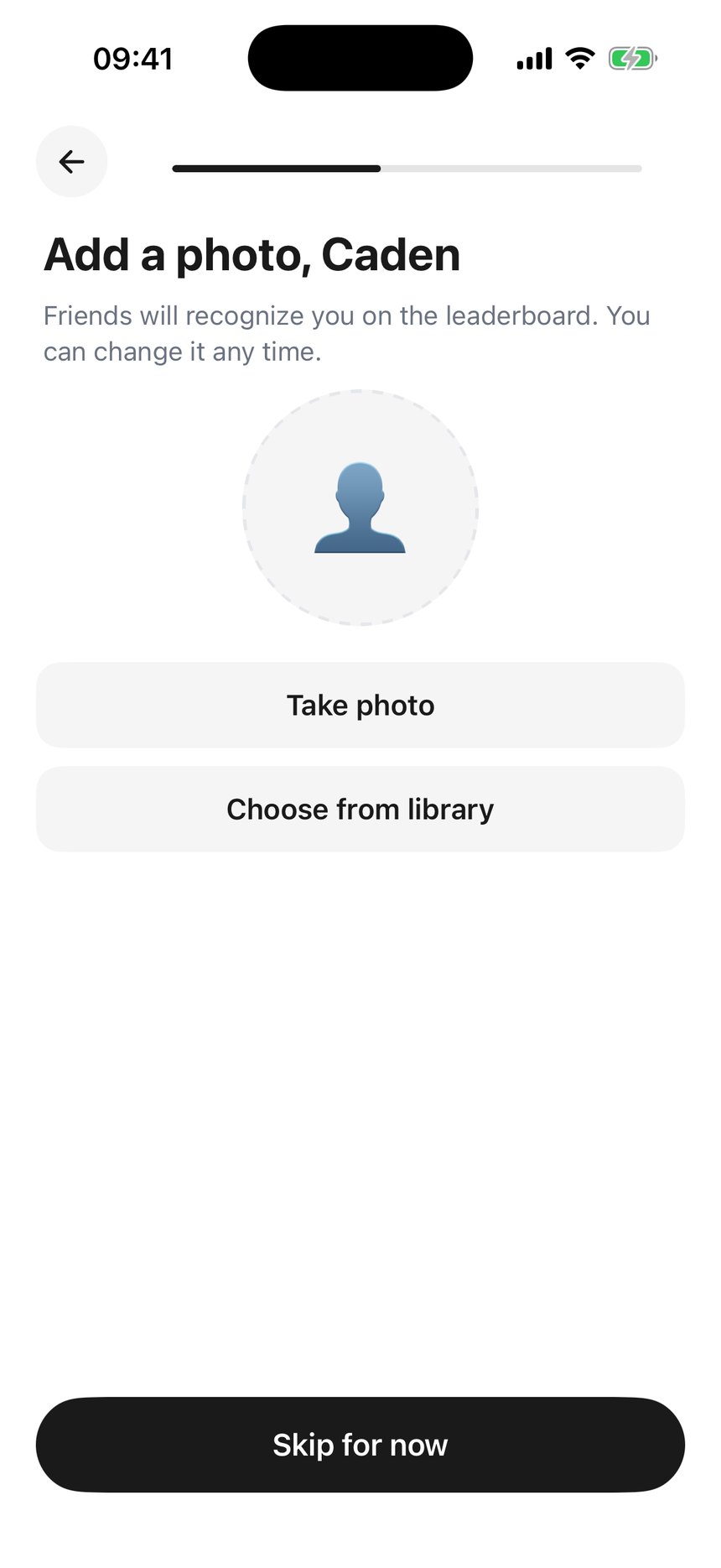 Add a photo, {name}