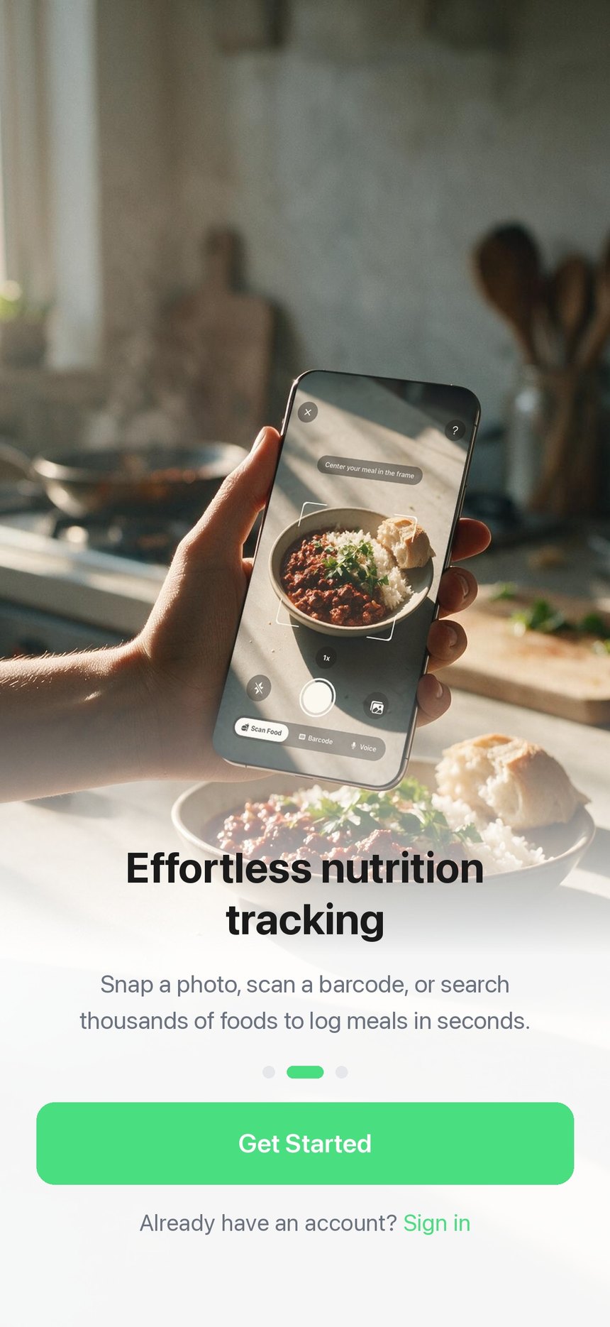 proposed Effortless nutrition tracking