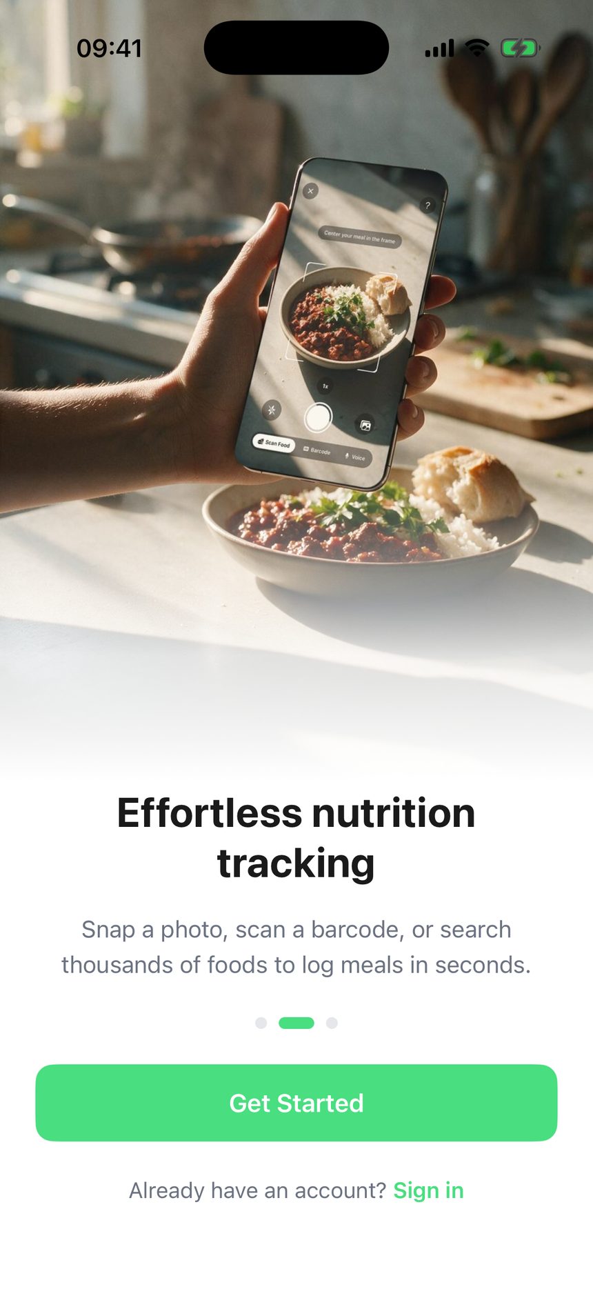 Effortless nutrition tracking