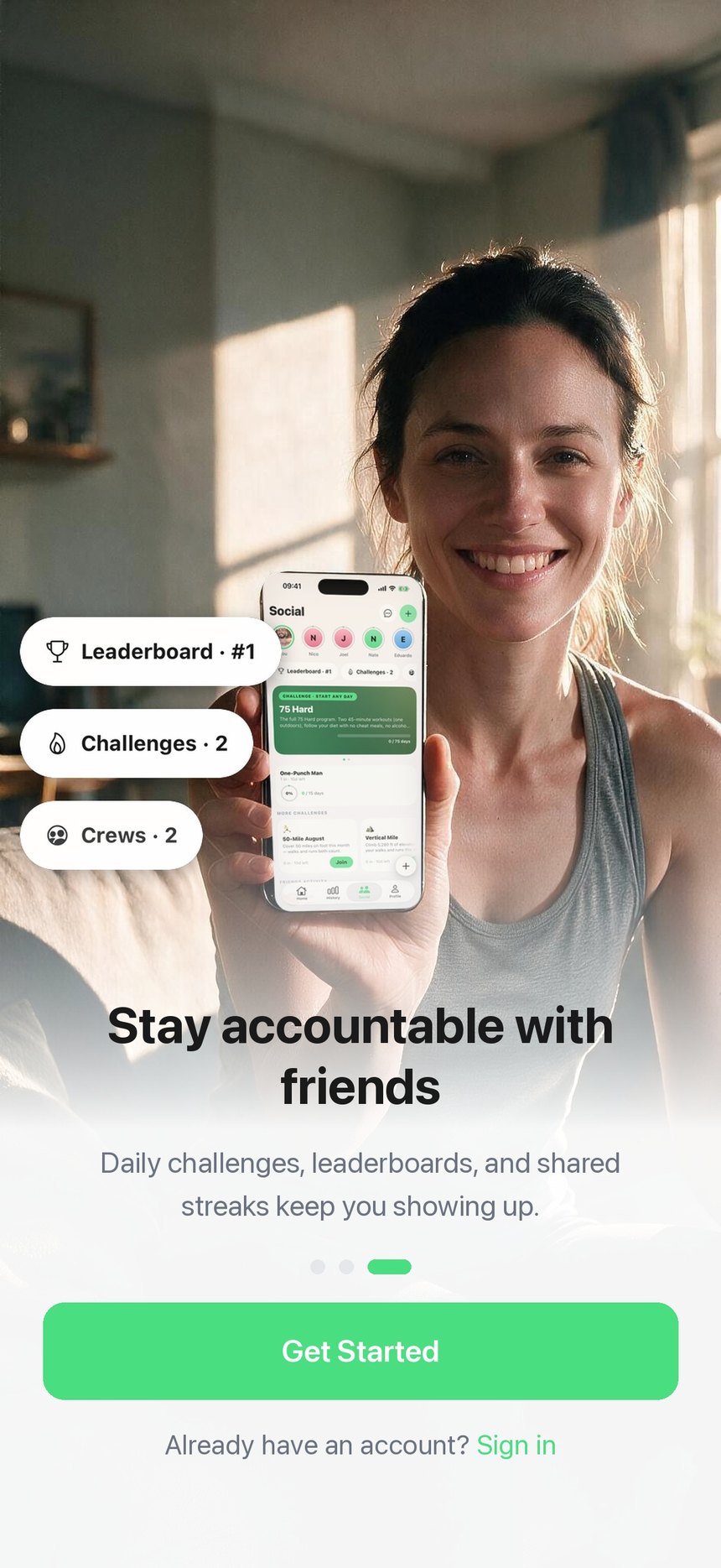 proposed Stay accountable with friends